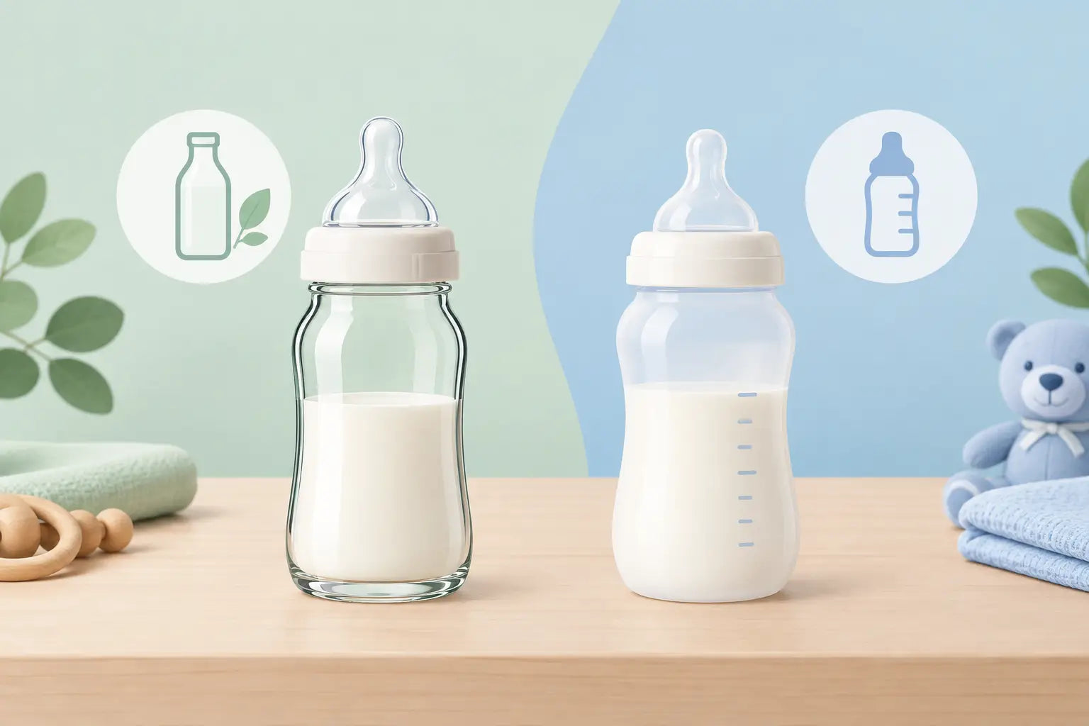 Glass Versus Plastic Bottles for Baby Feeding